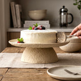 OAT STONEWARE AYAKLI BÜYÜK BOY SERVİS TABAĞI