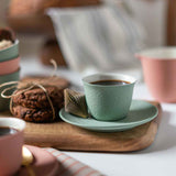NILE PORCELAIN SINGLE ESPRESSO CUP &amp; PLATE