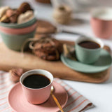 SUGAR PORCELAIN SINGLE ESPRESSO CUP &amp; PLATE