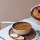MOCHA STONEWARE SOUP BOWL