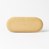 MOCHA STONEWARE KAYAK SERVING PLATE