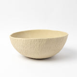 MOCHA STONEWARE LARGE FOOT SERVING PLATE