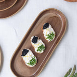 MOCHA STONEWARE KAYAK SERVING PLATE