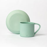 NOIR PORCELAIN TURKISH COFFEE CUP AND PLATE