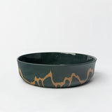 BEIGE PORCELAIN SERVING BOWL